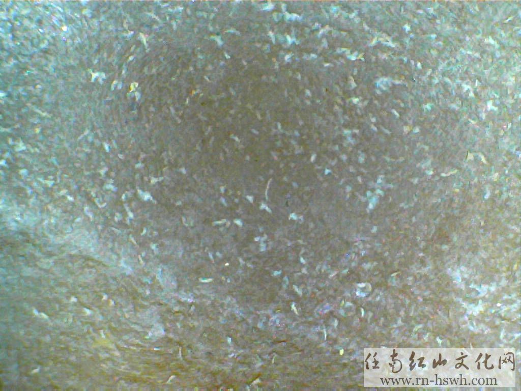 请对比400倍真伪(酸腐玛瑙与自然风化玛瑙)